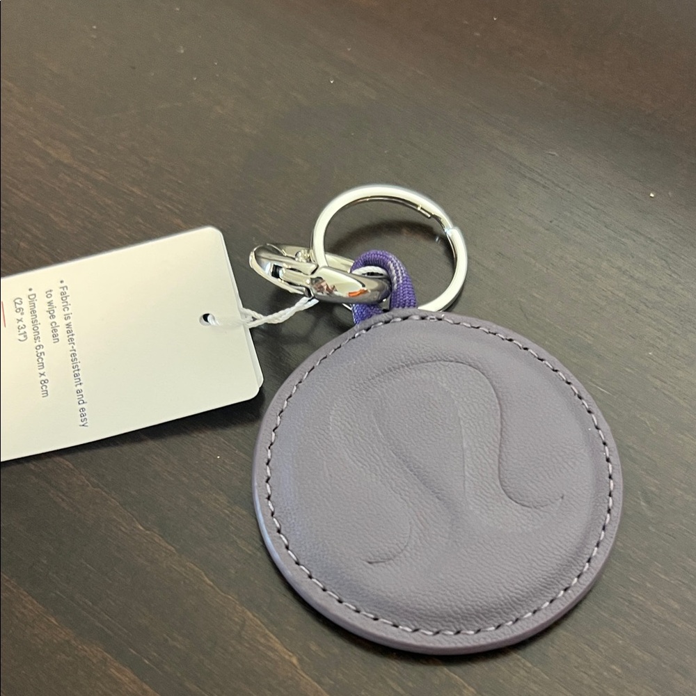 lululemon athletica Lavender Round Keychain Card Holder